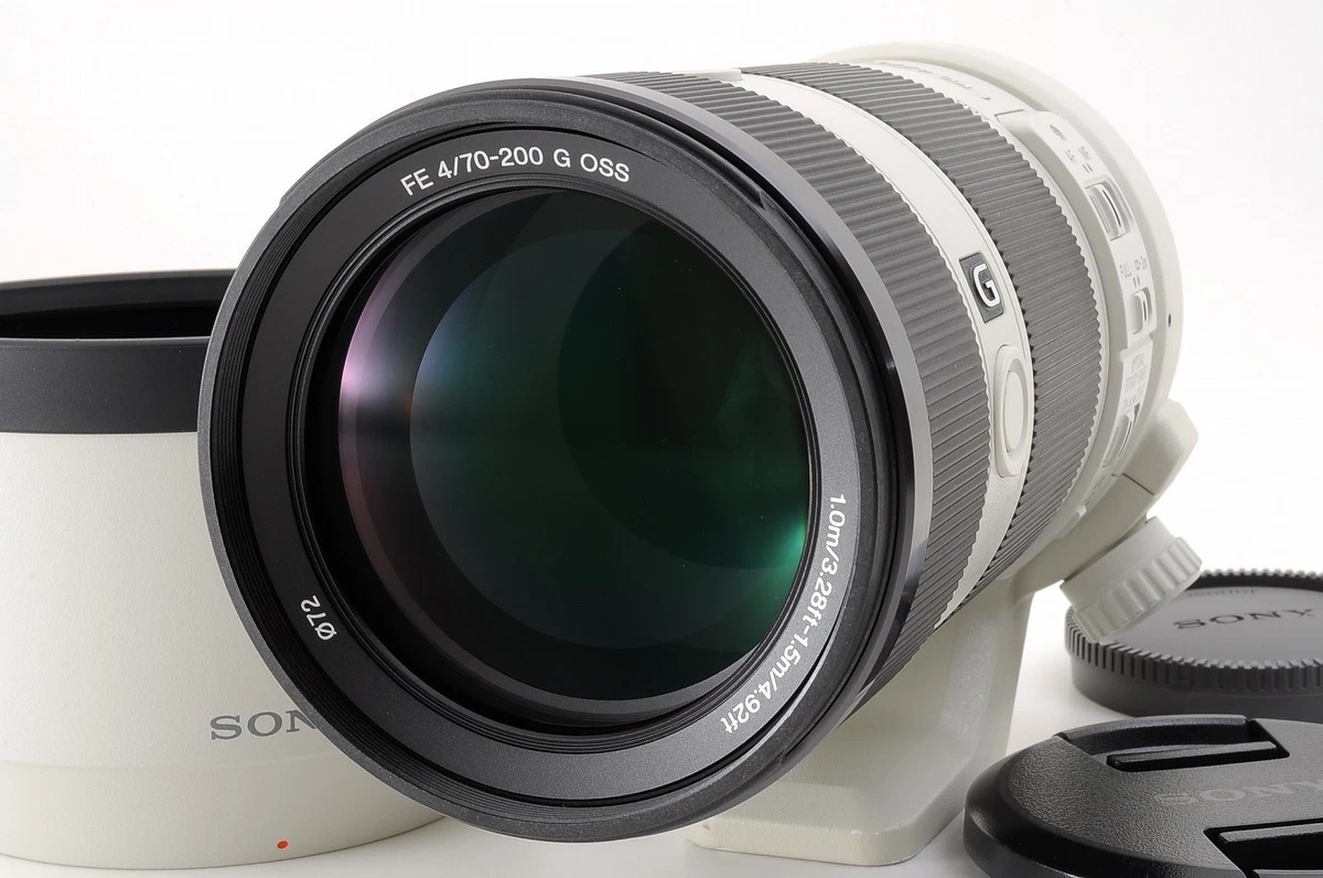 Sony FE 70-200mm F/4 G OSS SEL70200G Montaje Sony E con Capucha de Lente -Casi Como Nuevo-
