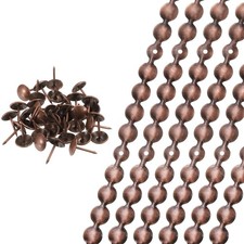 6 Pcs Upholstery Tacks Strips, 3.28ft Furniture Decorative Nails, Copper