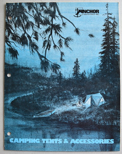 Anchor Camping Tents & Accessories w/ Price List Vintage 1970s Brochure Catalog
