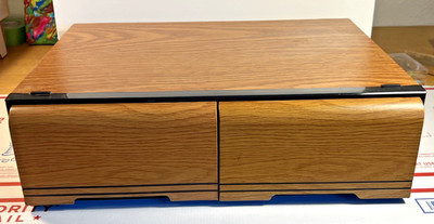 Vintage Wal-mart PAO VHS 18 Slot 2 Drawer Tape Cassette Holder Cabinet Stackable