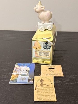 Precious Moments Birthday Train Pig 3 Heaven Bless This Special Day 15954 W/ box
