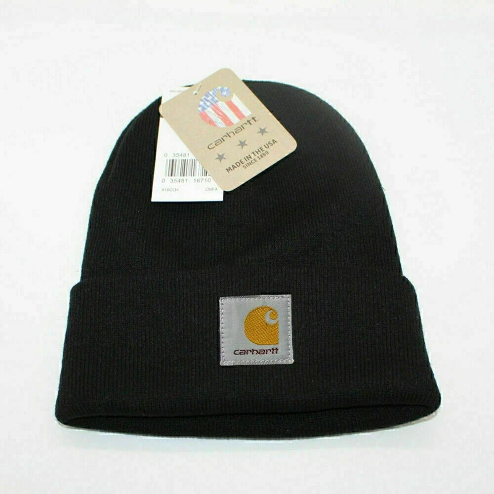 YIEOFH Beanie Hat For Men & Women - Stretch Knit Skull Cap, Warm Winter Black Hat One Size - View #3