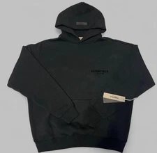 Fear of God Essentials Stretch Limo Black Hoodie Brand New With Tags SIZE SMALL