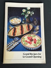 1984 Robot Coupe Grand Recipes for Le Grand Opening Food Processor Cookbook