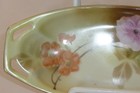 antique R.S. Tillowitz Silesia hand-painted porcelain rectangle dish flowers — photo 3