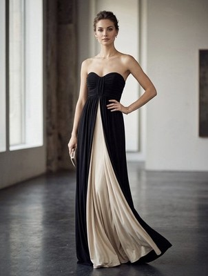 Vintage BCBG Paris Women's Black Cream Goddess Gown Maxi Gown Dress 2  Wedding | eBay