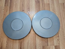 Lot of 2 Vintage Compco Metal 16mm empty film Cannisters 12 1/2" x 1"