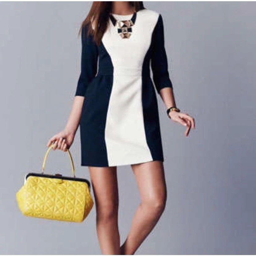 Abito tubino Kate Spade Tillie colorblock taglia 4 carriera professionale business