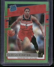 2020-21 Donruss #249 Cassius Winston Green Flood