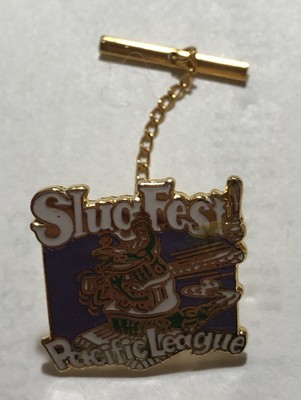 Slug Fest Pacific League Tie Pin With Chain Vintage Pin (F1)
