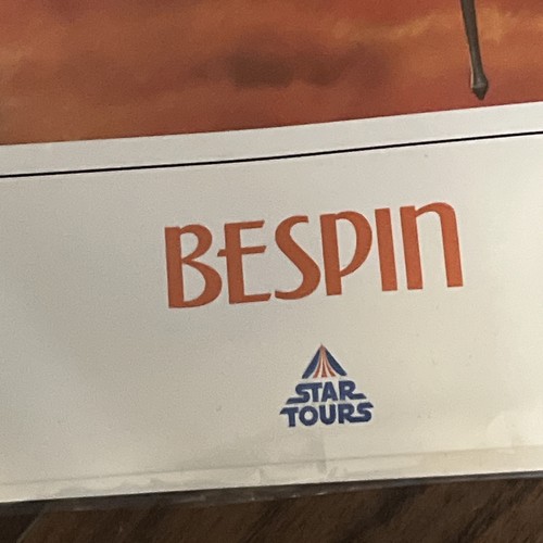 Star Tours Wars Lucasfilm 1986 4 poster Bespin Dagobah Yavin 18x24 pollici C-3PO - Foto 7 di 18