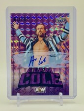2024 Upper Deck Allure AEW Adam Cole Purple Diamond Auto 1/10 **Bookend**