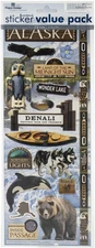 Cardstock Sticker 2/Pkg-Alaska