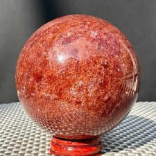 592G Natural strawberry quartz ball Quartz Crystal Energy Healing Ball