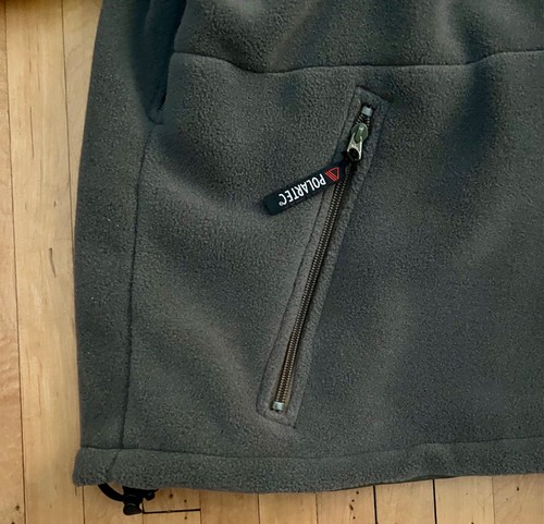 Cabelas Jacket Green Polartec Fleece Full Zip Hunting Outdoor Heavyweight -3XL - Picture 4 of 12