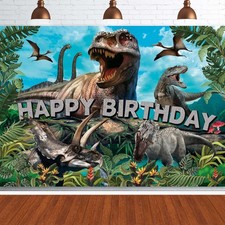 Dinosaur Backdrop,7x5FT Dinosaurs Background Dinosaur Birthday Backdrop Party...