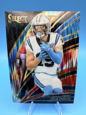 2025 Panini Select #245 Adam Thielen Black and Blue Prizm Shock