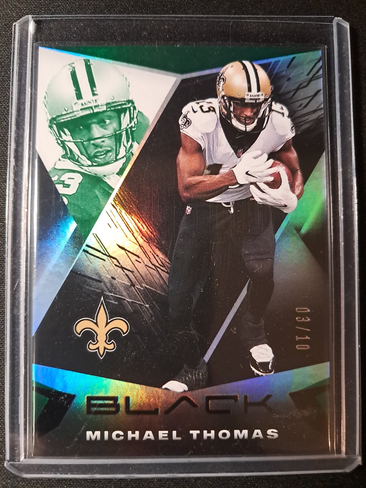 2021 Panini Black Michael Thomas #72 Emerald /10