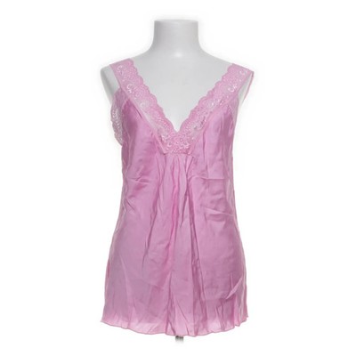 Martas Wardrobe, Pyjamaoberteil, Größe: L/XL, Sommarlinne med spets, Pink #zI4