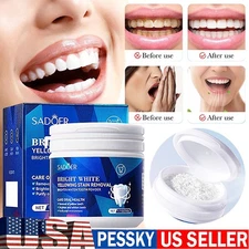 5PCS Teeth Whitening Powder Tea Coffee Smoking Stain Remover Tooth Deep Cleaning