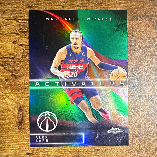 Topps Chrome Alex Sarr Activators Washington Wizards Insert /99