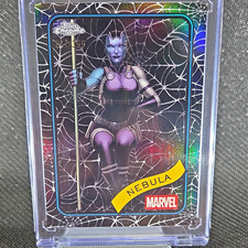 2025 Topps Chrome Marvel Nebula #167 Black Spider Web Refractor /399 66/399