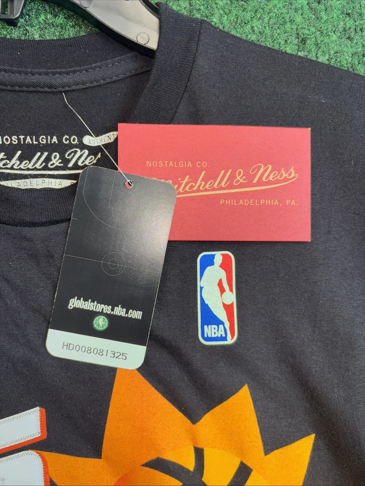 PHOENIX SUNS SHAWN MARION #31 Hombres Camiseta Mediana Mitchell And Ness Negra Nueva Foto 3 de 4