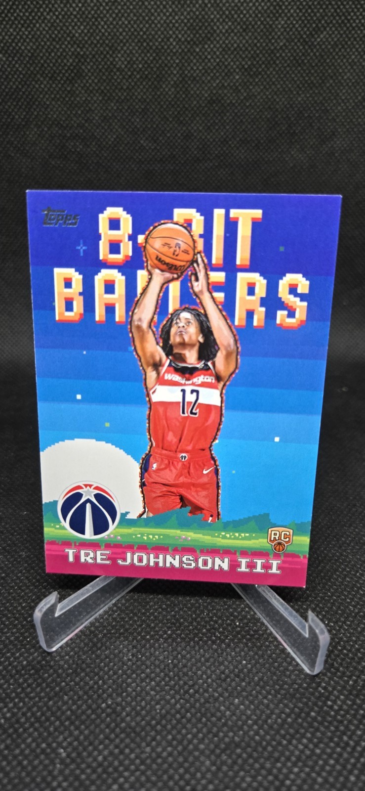2025-26 Topps Basketball 8-Bit Ballers #8B-36 Tre Johnson III RC - Wizards