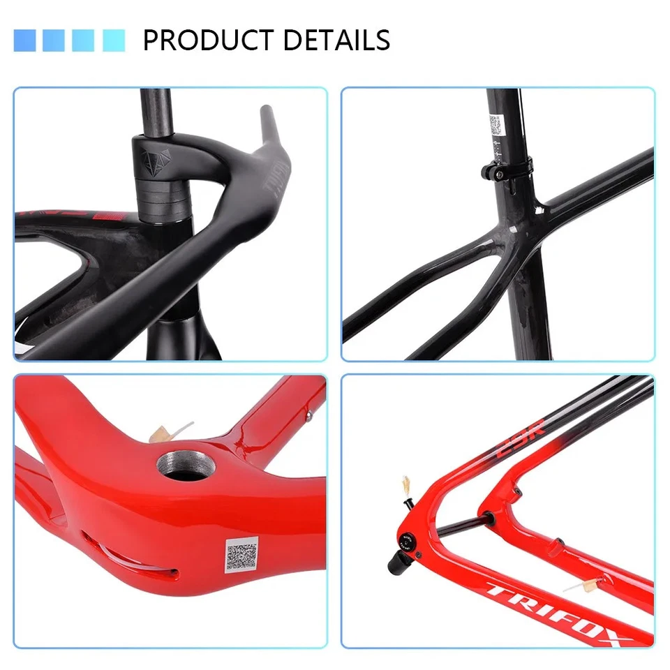 29er MTB Bicycle Carbon Full Internal Cable Routing Frameset  with Carbon Fork - Image 4 of 4