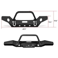 Off-road Front Bumper For 2007-2018 Jeep Wrangler Jk Unlimited Wfog Light Hole Off-road Front Bumper For 2007-2018 Jeep Wrangler Jk Unlimited Wfog Light Hole