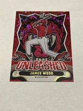 2024 PANINI DONRUSS  UNLEASHED  JAMES WOOD NATIONALS ROOKIE  RED PARALLEL #95/99