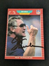 1989 Pro Set Don Shula Dolphins HOF Auto