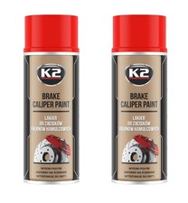 2 x Bremssattellack ROT hitzebest&auml;ndig bis 260&deg;C BRAKE CALIPER Spraydose  400ml