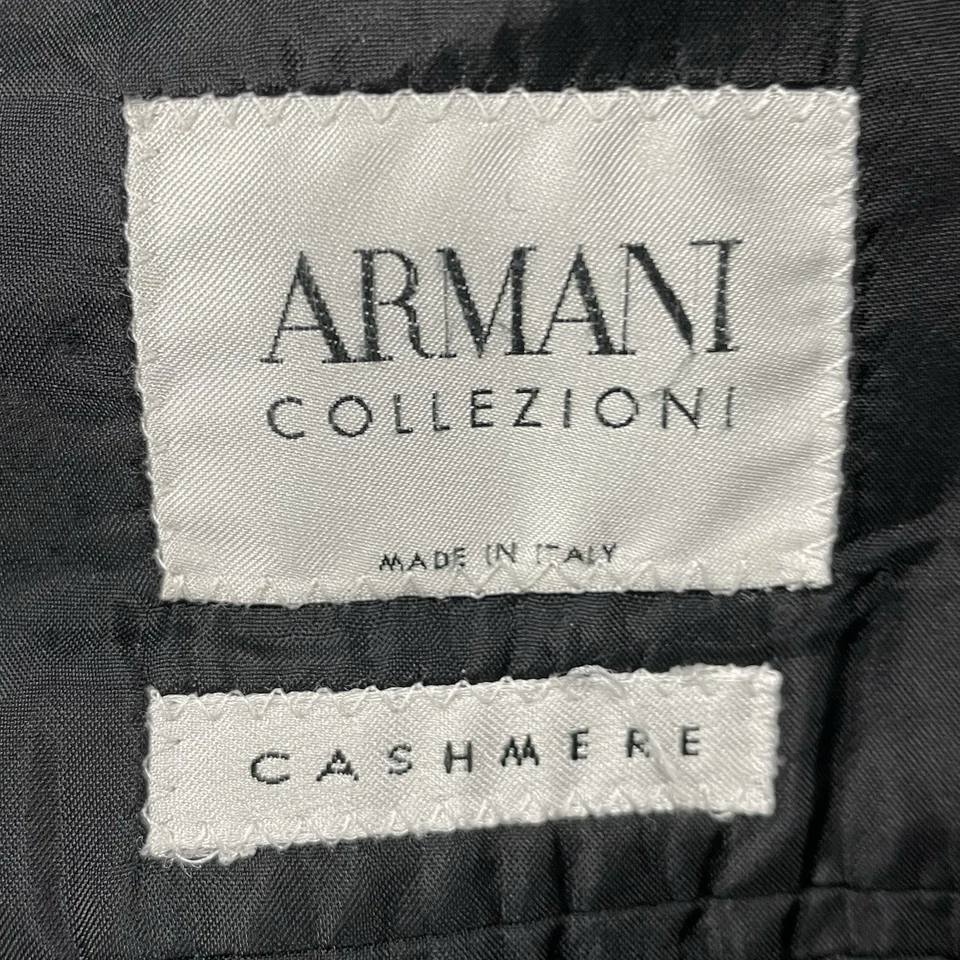 Blazer Armani Negro Cachemira Suave 3 Botones Muesca Ventilada Hecho en Italia Talla 41 Foto 3 de 4
