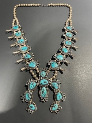 Vintage Native Squash Blossom Statement Piece