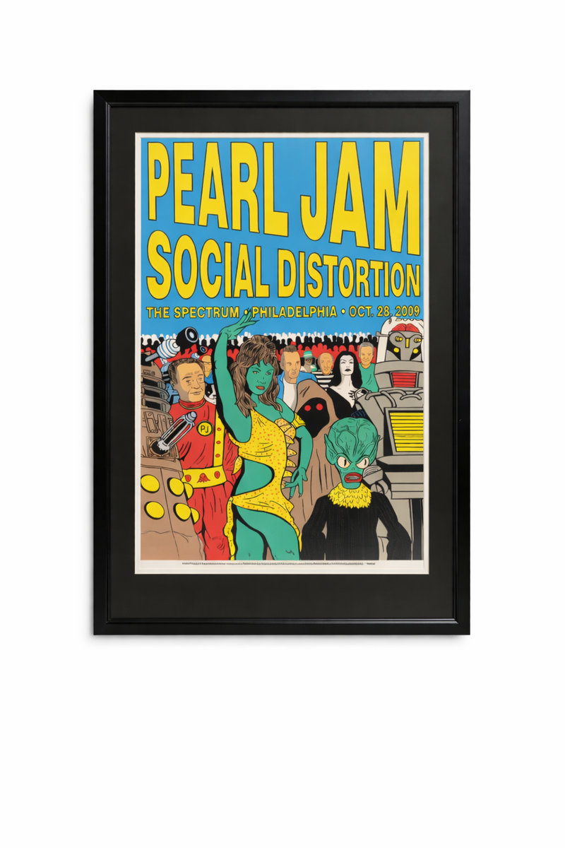 Pearl Jam Philadelphia Spectrum Framed Poster Final Shows 10/28