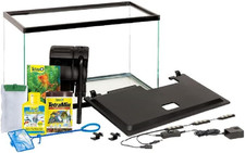Aquarium, 10 Gallon, Complete Tropical Fish Tank Kit with LED Lighting for Fresh