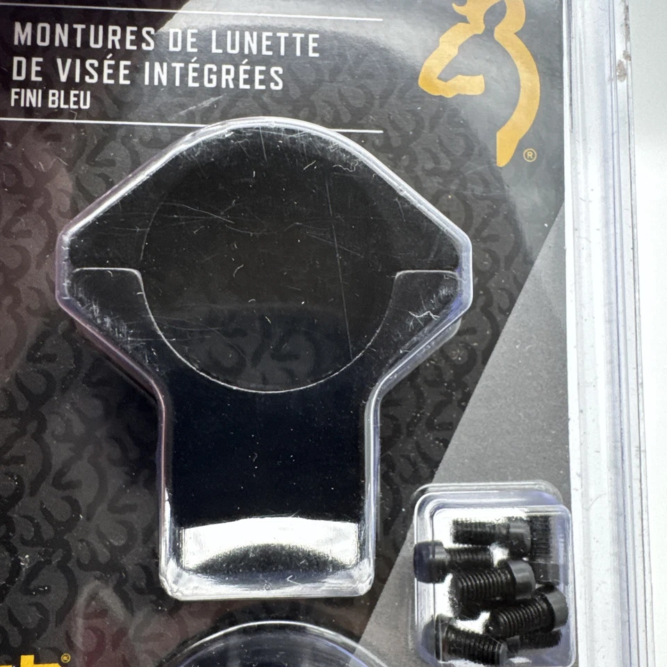 Soportes de mira telescópica integrados Browning X-Lock 1" negro brillante aluminio de alta altura 12506 Foto 4 de 4