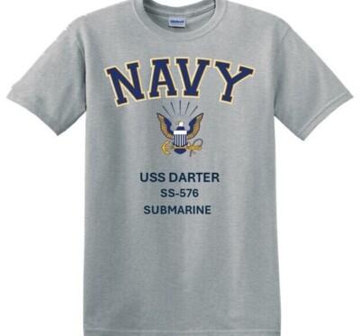 USS DARTER SS-576* SUBMARINE*NAVY EAGLE*SHIRT. OFFICIALLY LICENSED