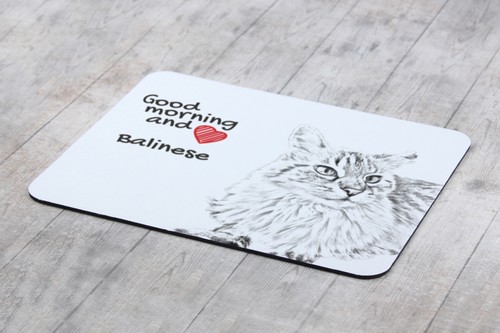 Balinese à Gauche Tapis de Souris Avec Chat Art-Dog - Photo 4/7
