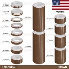 Roll Vinyl Pinstriping Pin Stripe Solid Line Adhesive Tape Decal Sticker BROWN