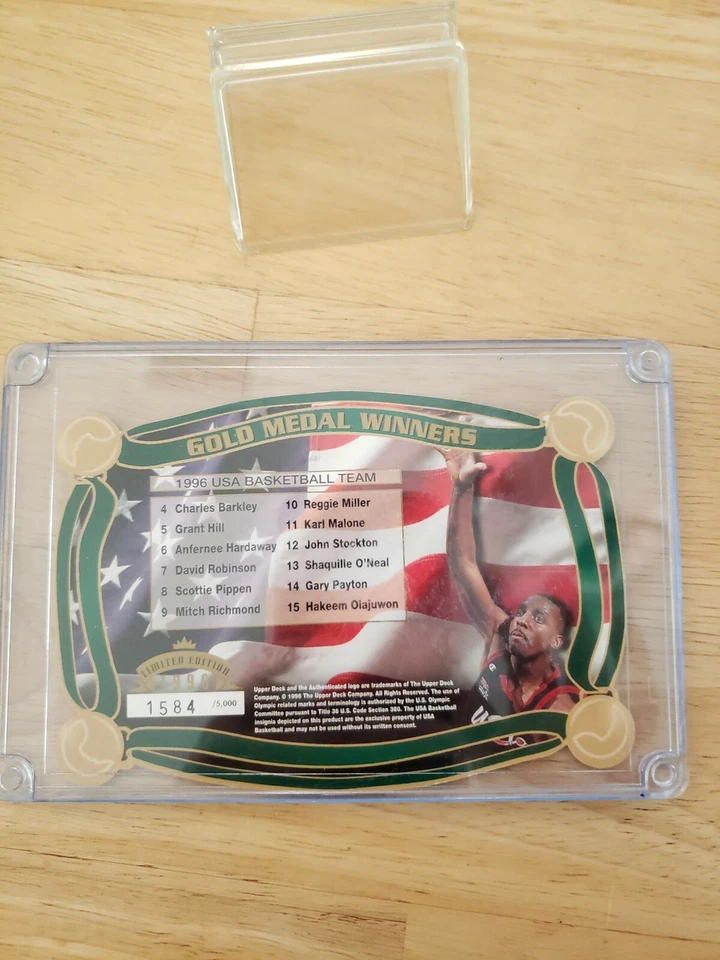 Ganadores de medalla de oro 1996 Upper Deck equipo de Estados Unidos #1584/5000 Foto 3 de 4