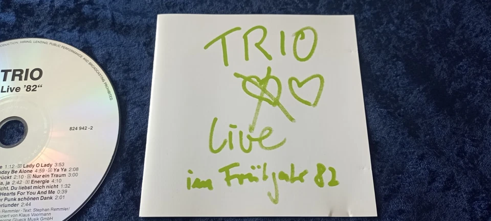 Trio CD LIVE IM FRÜHJAHR 82 # 824 942-2 MADE IN GERMANY 42282 49422 - Bild 3 von 4