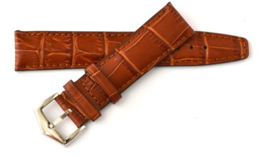 20mm Genuine Leather Band Strap Crocodile-Style replacement for Patek Philippe