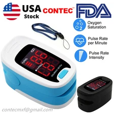 Finger Pulse Oximeter Blood Oxygen Saturation Heart Rate Measuring SpO2 Monitor