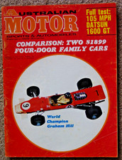 Australian Motor Sports 1969 Feb Citroen 2CV Datsun 1600 GT Triumph TR6 Pontiac