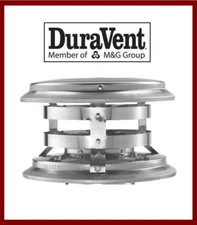 DURAVENT 6" DuraTech Vent Pipe Stainless Steel Chimney Cap  #6DT-VC NEW!