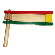 Holzratsche Karneval Instrument Fu&szlig;ball Musik Ratsche Ostern R&auml;tsche 19*15cm
