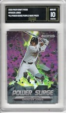 2022 PRIZM DRAFT SPENCER JONES ROOKIE/RC #PSSJ *POWER SURGE* (GRADED GMA 10)