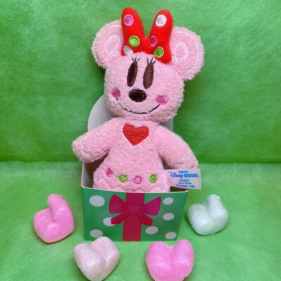 Minnie Mouse 2012 Gingerbread Plush Doll Pin Keyring Pink Tokyo